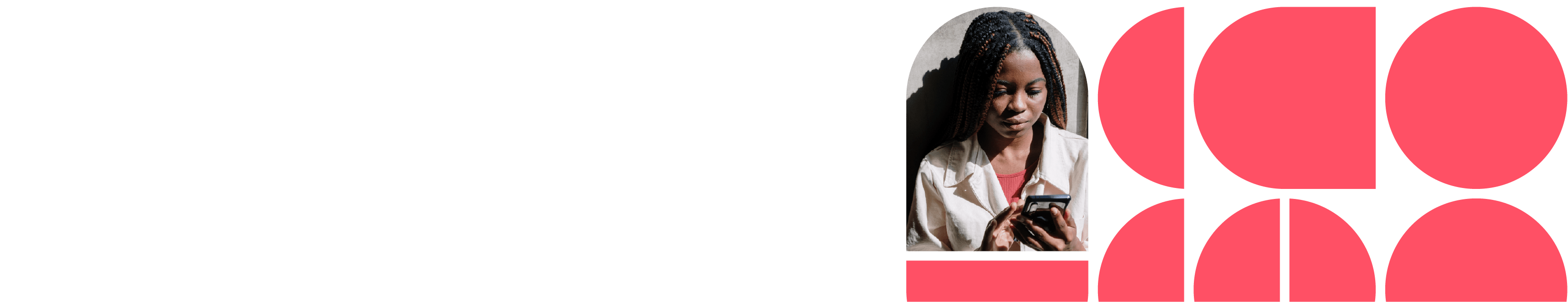 Hero_CoralPillPatternMaskBlackGirlOnPhone_MS